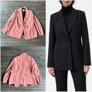 Closed Official Womens Pink One Button Fitted Blazer XS